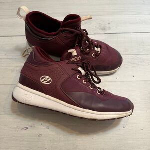 Heelys Piper Mid Top Sneaker Burgundy youth 6 Womens‎ Size 7